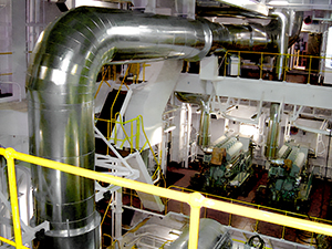 排ガス管保温・板金工事